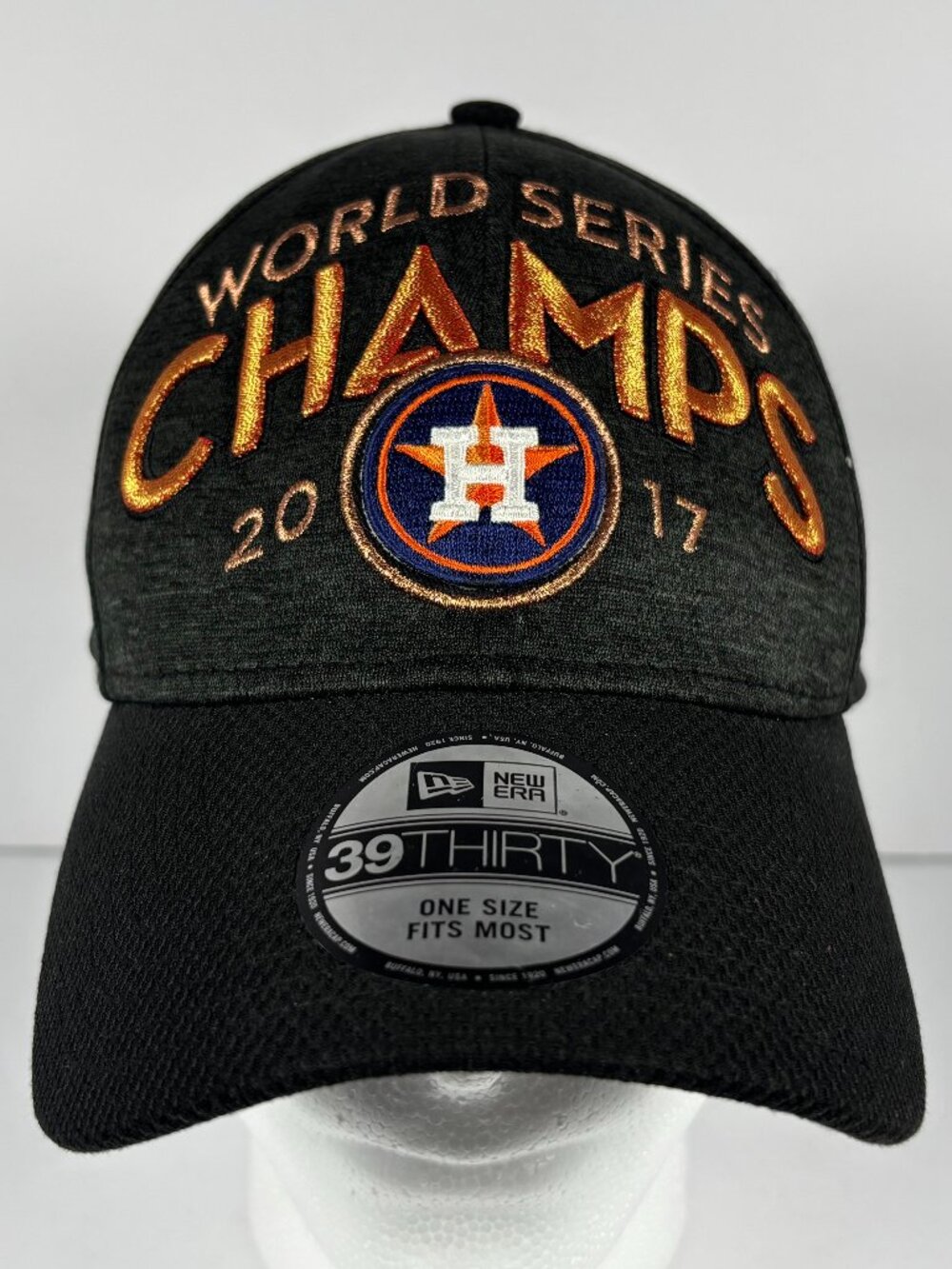 MLB Houston Astros 2017 World Series Champs New Era Black Hat 39THIRTY